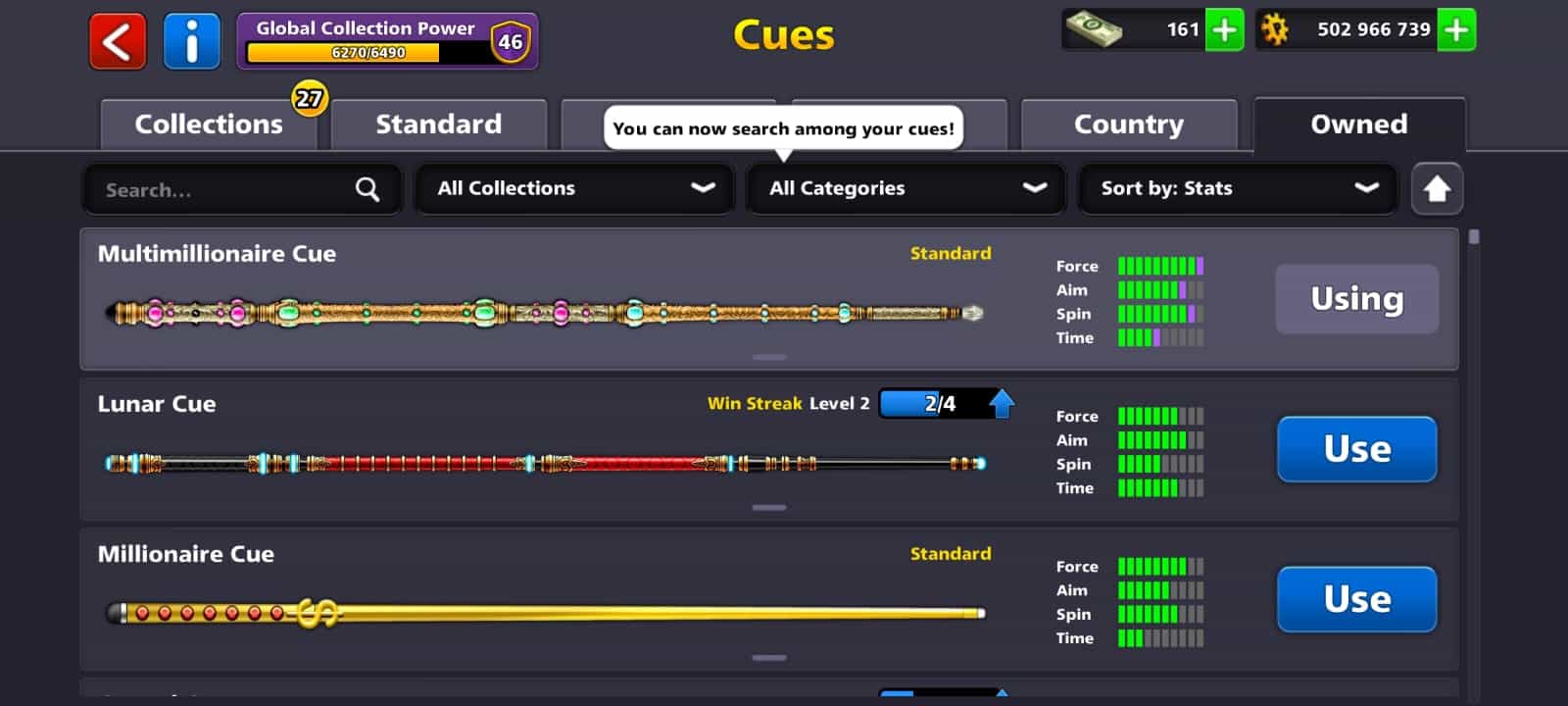 8 Ball Pool Master Level 93 (502,966,739 Coins)