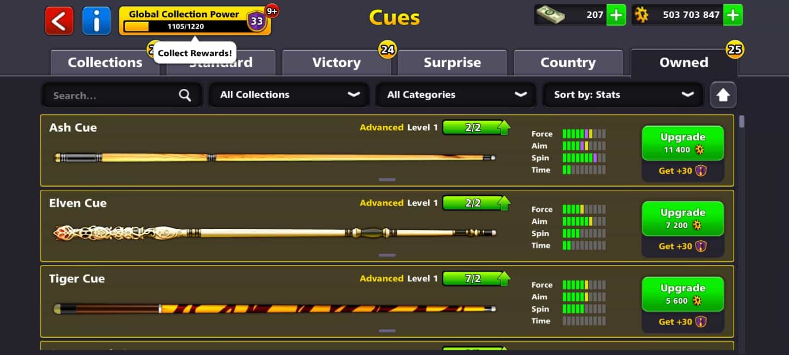 8 Ball Pool Master Level 118 (503,703,847 Coins)